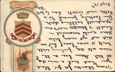 Antique TUCK PC Cardiff WALES