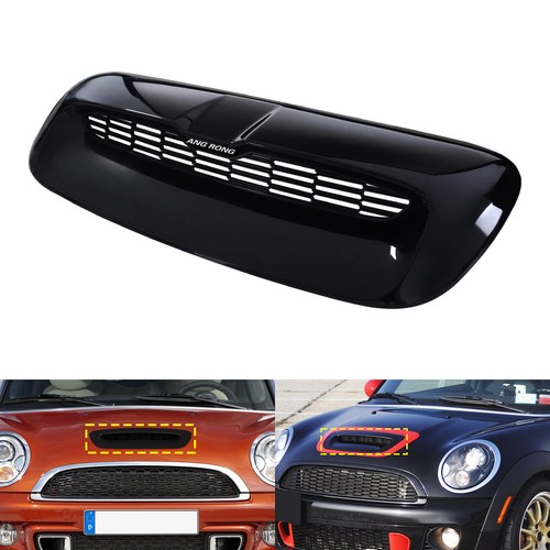 Gloss black hood bonnet scoop - black,