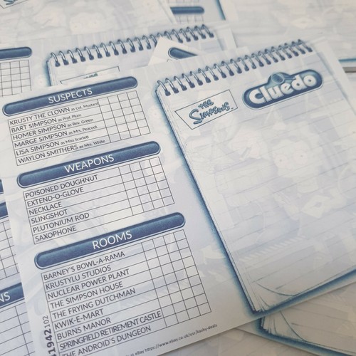 The simpsons cluedo detective - cluedo,
