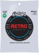 Martin Retro 12 String 10-47 Extra Light Monel Acoustic Guitar Strings MM1012