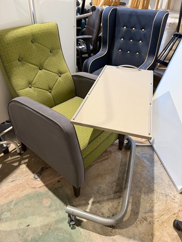 High back armchair hospital - back,