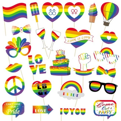 Photo booth props - booth, pride