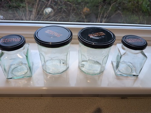 Empty glass jars - empty, x4