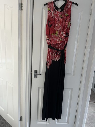 Ladies black pink long - long, dress