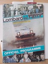 Lombard RAC Rally Official Programme November 16th/19th, 1980