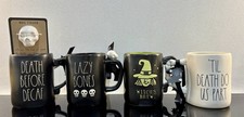 Rae Dunn Mug Bundle x 4 Lazy Bones Death Do Us Part Alternative Christmas Gift