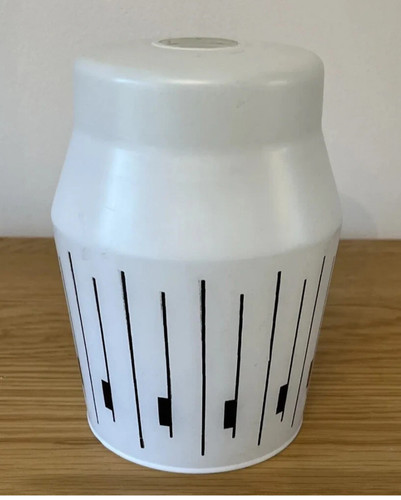 Vintage white glass - white,