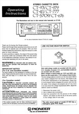 Pioneer ct979 ct 41 - ct-93,