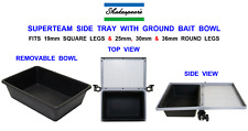 SHAKESPEARE SUPERTEAM SIDE TRAY WITH GROUND BAIT BOWL FOR POLE FISHING SEAT BOX