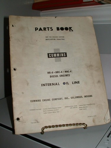 Cummins parts book diesel - cummins,