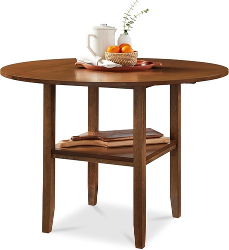 Round drop leaf dining - round,