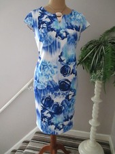 KLASS BLUE AND WHITE DRESS