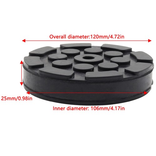 Set 120mm rubber pads fit - set, 4