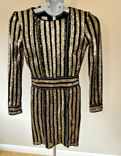 Parisian black gold - black/gold, sequin