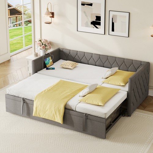 Daybed linen upholstered - daybed, bed