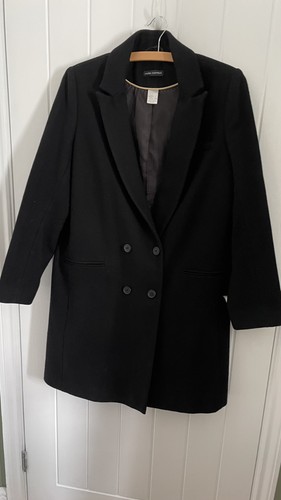 Ladies black overcoat - overcoat,