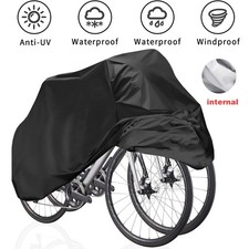 Heavy Duty Bike Cover Waterproof UV Protection Dustproof Sun Shield for 2 Bikes