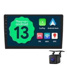 2 DIN Android 13 Car Stereo 10.1" Radio Head Unit GPS Sat Nav CarPlay Multimedia