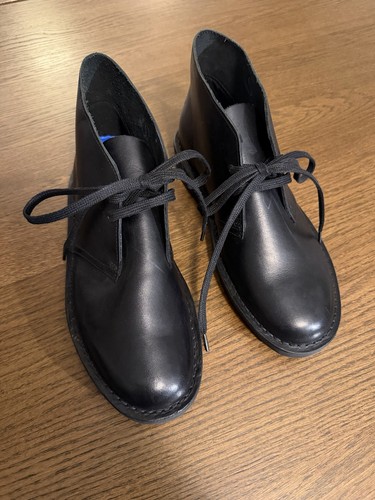 Clarks men black polished - black,