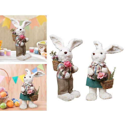 Standing rabbit statue - statue, easter