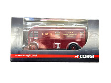 Corgi TRACKSIDE Harrington Horse Box LMS Horse Transport RED  1:76 Boxed