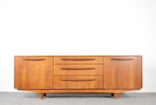 Stylish Vintage Danish Style Long Teak Sideboard.