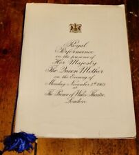 ROYAL COMMAND PERFORMANCE PROGRAMME 1963 BEATLES STEPTOE & SON MARLENE DIETRICH