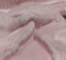 Super Deluxe Luxury Faux Fur Fabric Material - Baby Pink - SAL-7552