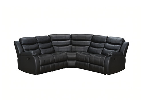 Black recliner sofa 1 - black,