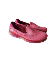 SKECHERS Size 6 Goflex walk trainers pink goga mat slip on comfort shoes