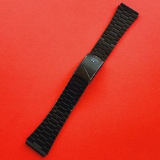 Pulsar Watch Bracelet Black 20mm End Links 269MA Band Vintage Mens