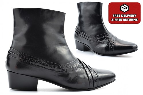 Mens cuban heel boots - cuban,