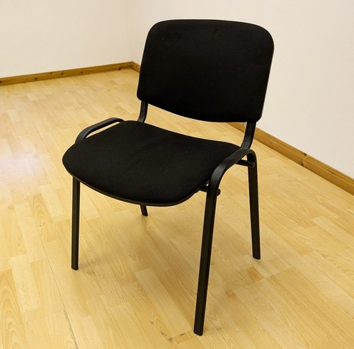 Stacking office chair black - office,