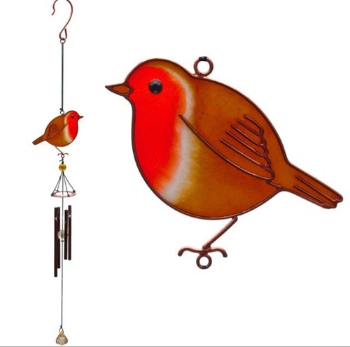 Robin windchime garden - windchime,