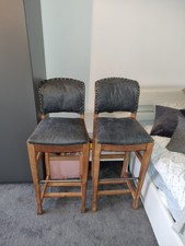 Hard Wood Italian Grey Leather