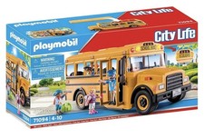 Playmobil City Life 71094 US School Bus Toy Bus with Flashing Lights