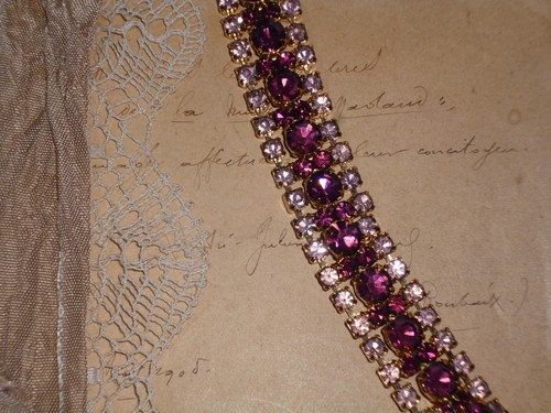 Vintage crystal bracelet - ,