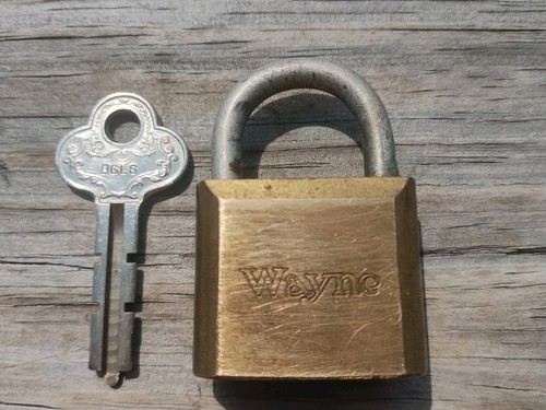 Vintage wayne gas pump padlock - vintage,