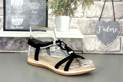 Flat diamante summer - diamante, sandals