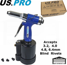 US PRO Tools Air Hydraulic Pop Riveter Rivet Riveting Gun Set NEW 8226