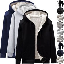Mens Classic Hooded Sherpa Fur