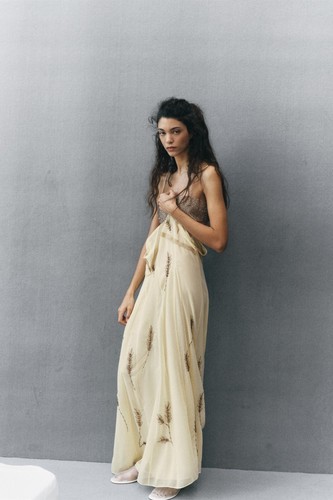 Zara beaded dress applique - beaded,