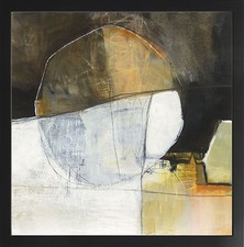 ABSTRACT FRAMED ART print - Ready to Hang Decor Abstract Pebble Artwork & Frame