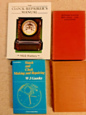 4 x watch and clock repair books.	Antique, Vintage and recent