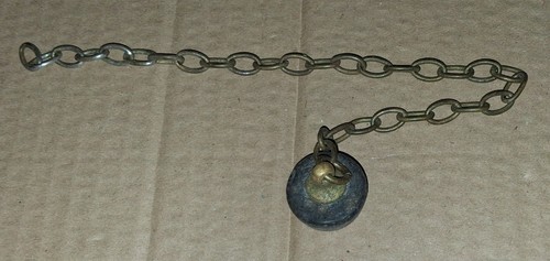 Antique sink bath plug - an,