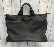 PORTER Japan Leather Briefcase Black Business Bag Vintage Used Made in Japan