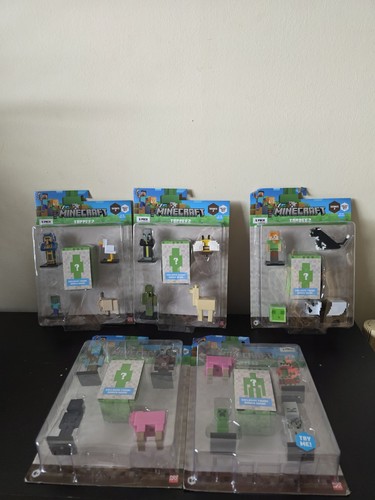 Minecraft figure lot 4x - figure, 5,