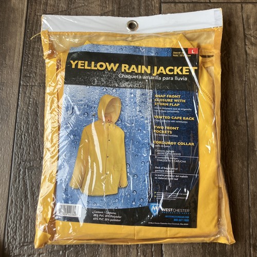 Yellow rain jacket large - jacket,