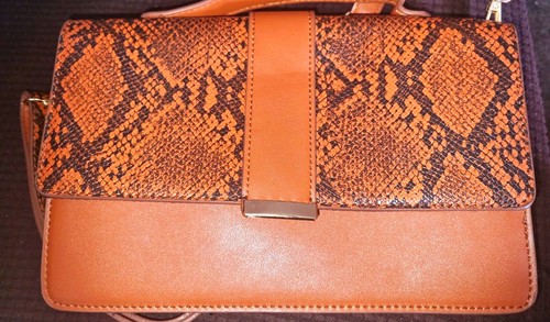 Soso brown snake print faux - soso,