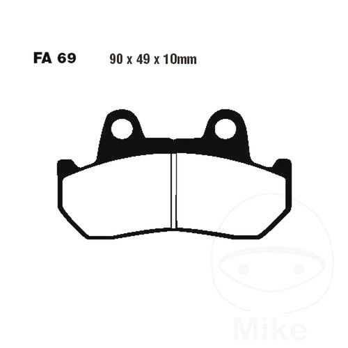 Ebc brake pads semi sintered - ebc,